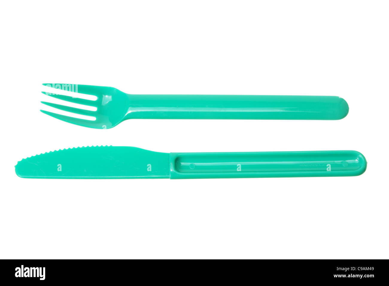 Plastic Fork and Knife Stock Photo Alamy