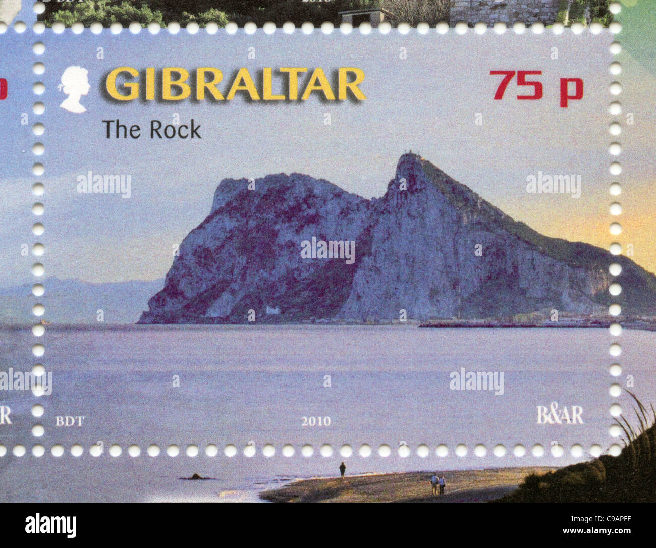 Gibraltar postage stamp Stock Photo Alamy