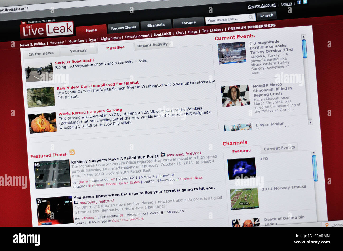 Liveleak com hi-res stock photography and images - Alamy