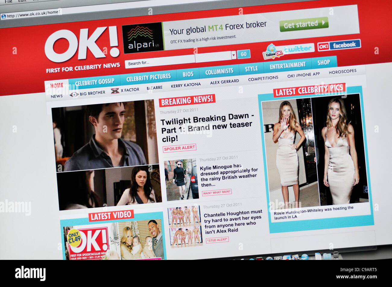 OK! website Stock Photo Alamy