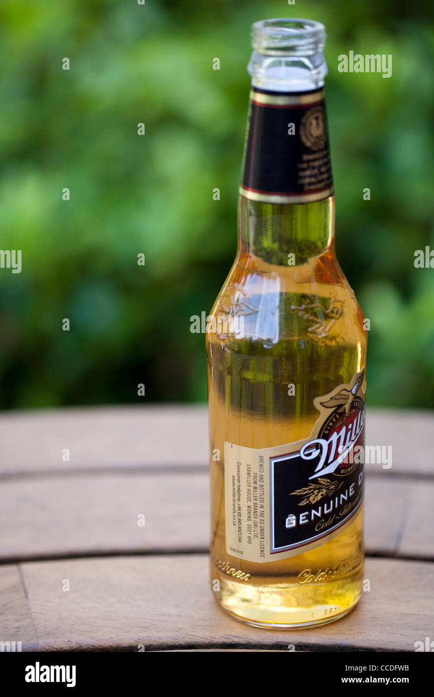 Miller beer bottle Stock Photo Alamy