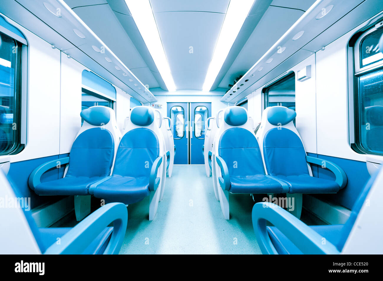 Train wagon interior Stock Photo Alamy