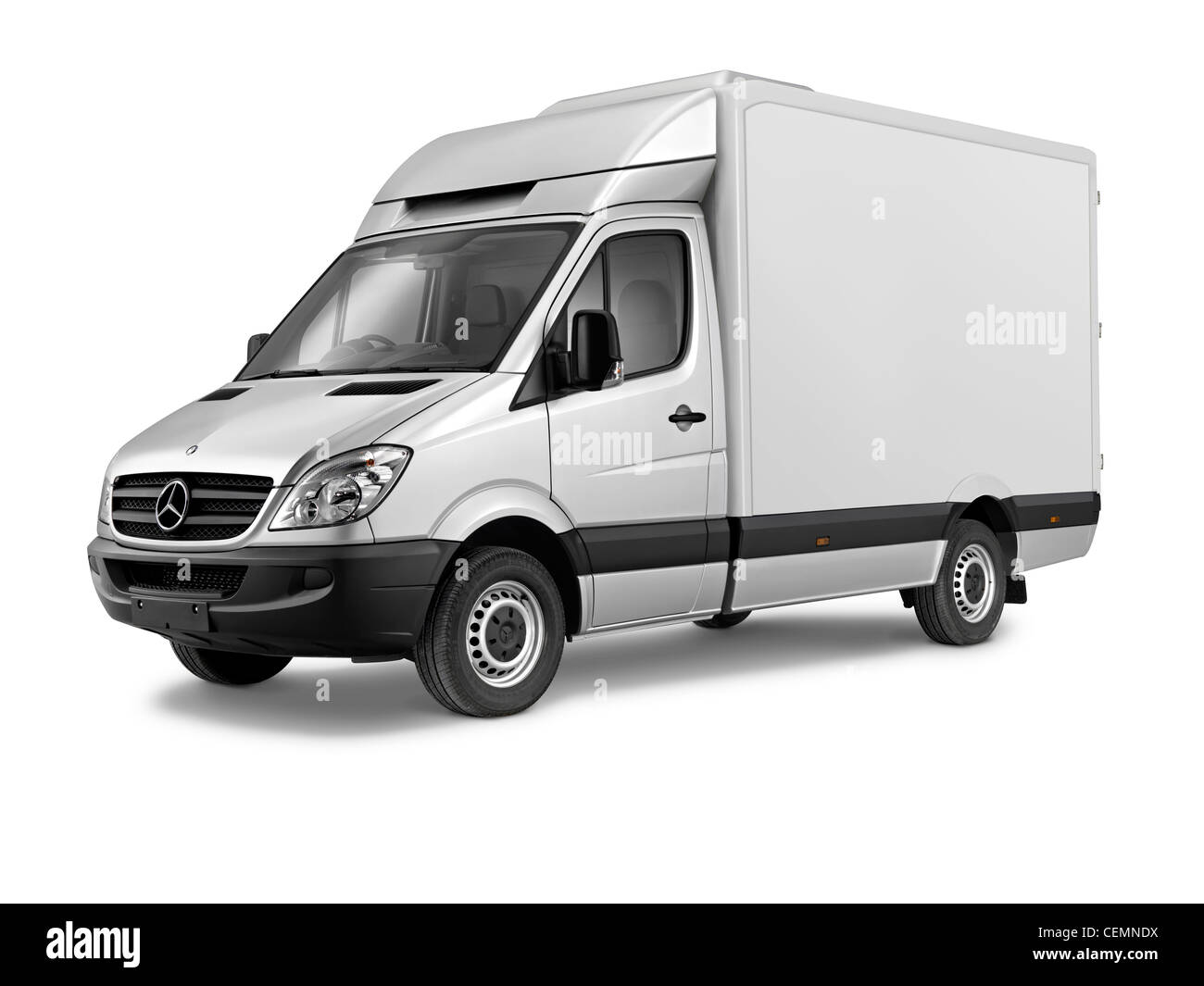 White van delivery Black and White Stock Photos & Images Alamy