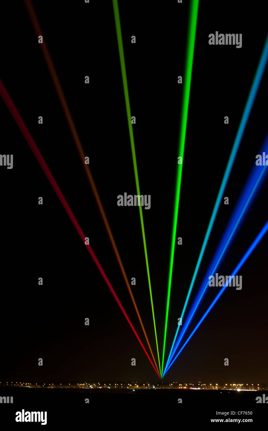 Olympic Rainbow Lights Stock Photo Alamy