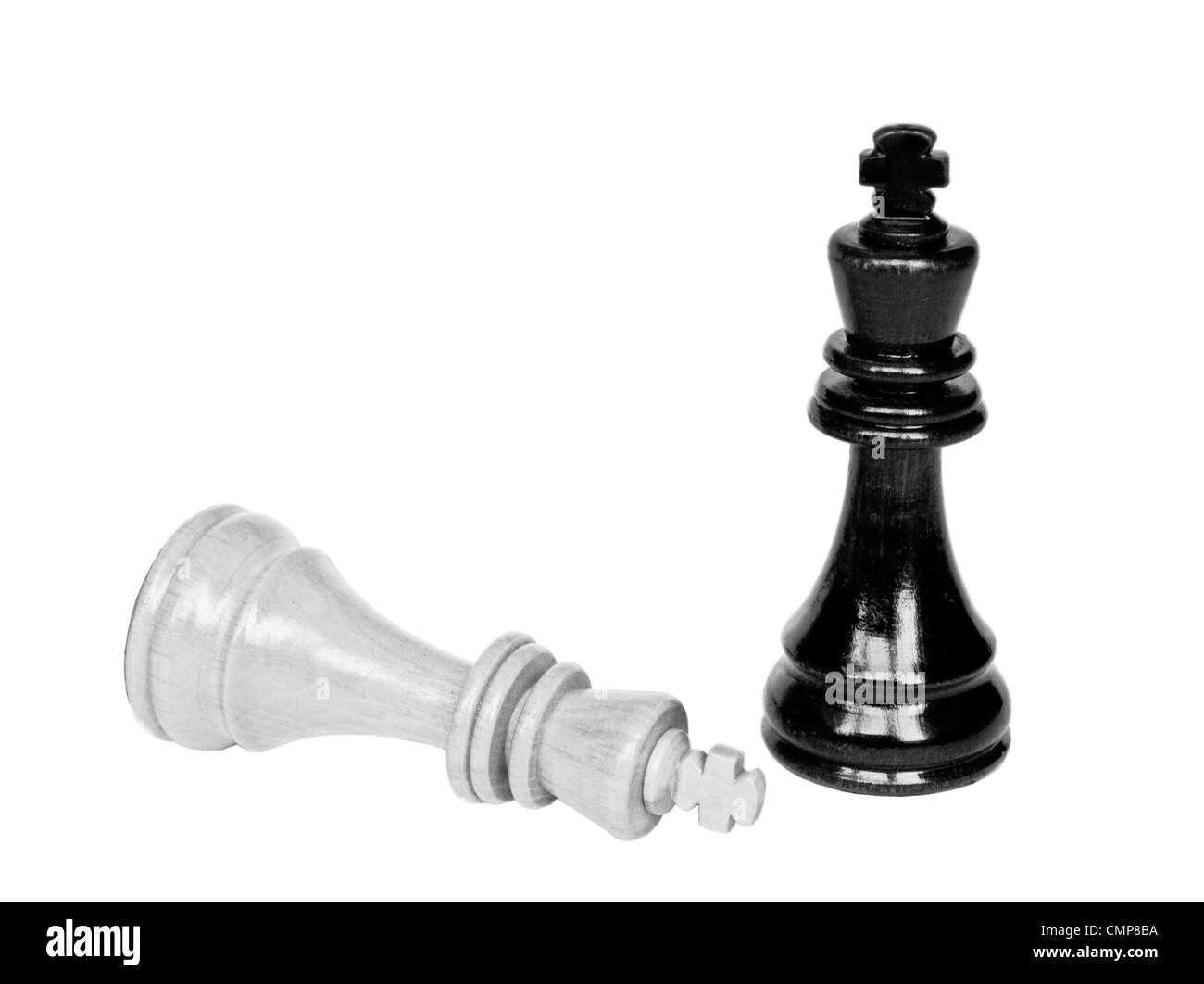Chess king last piece standing Stock Photo Alamy