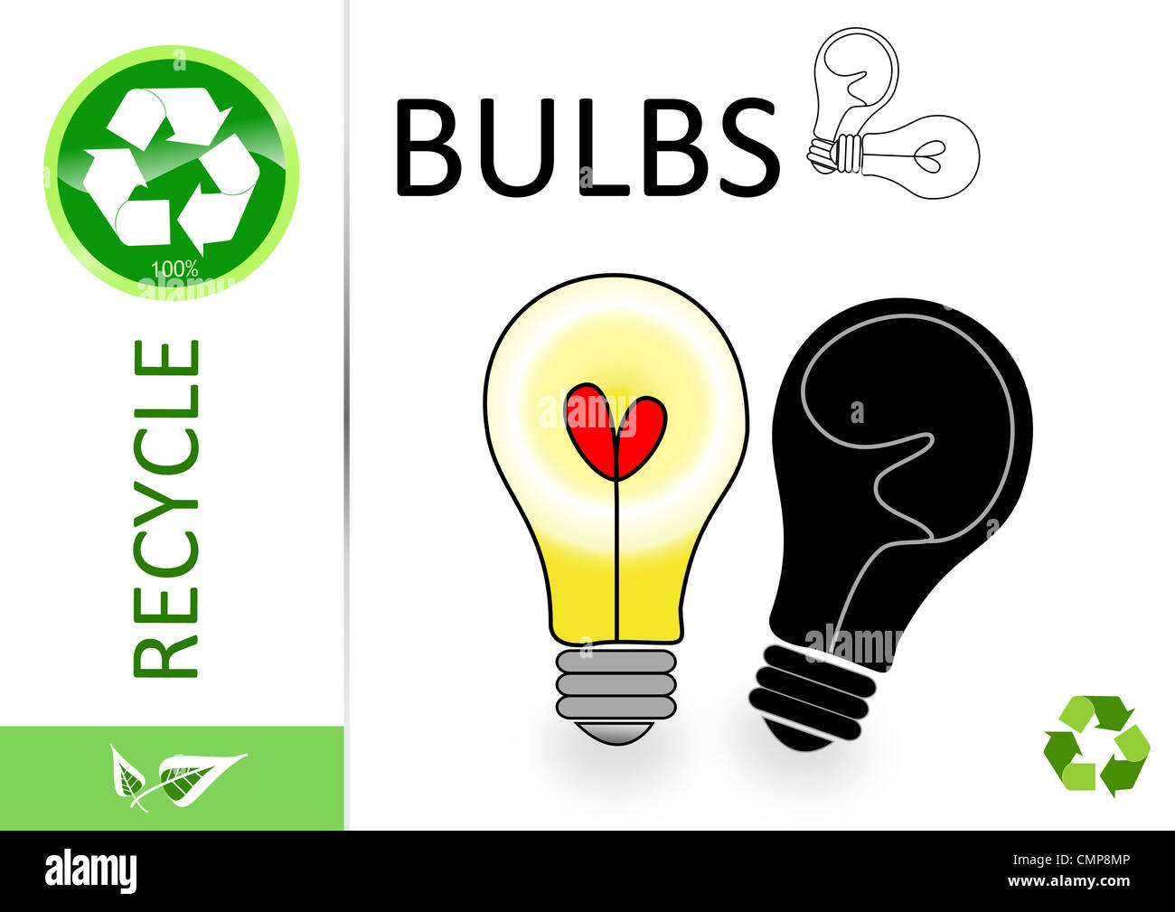 Please recycle bulbs Stock Photo Alamy