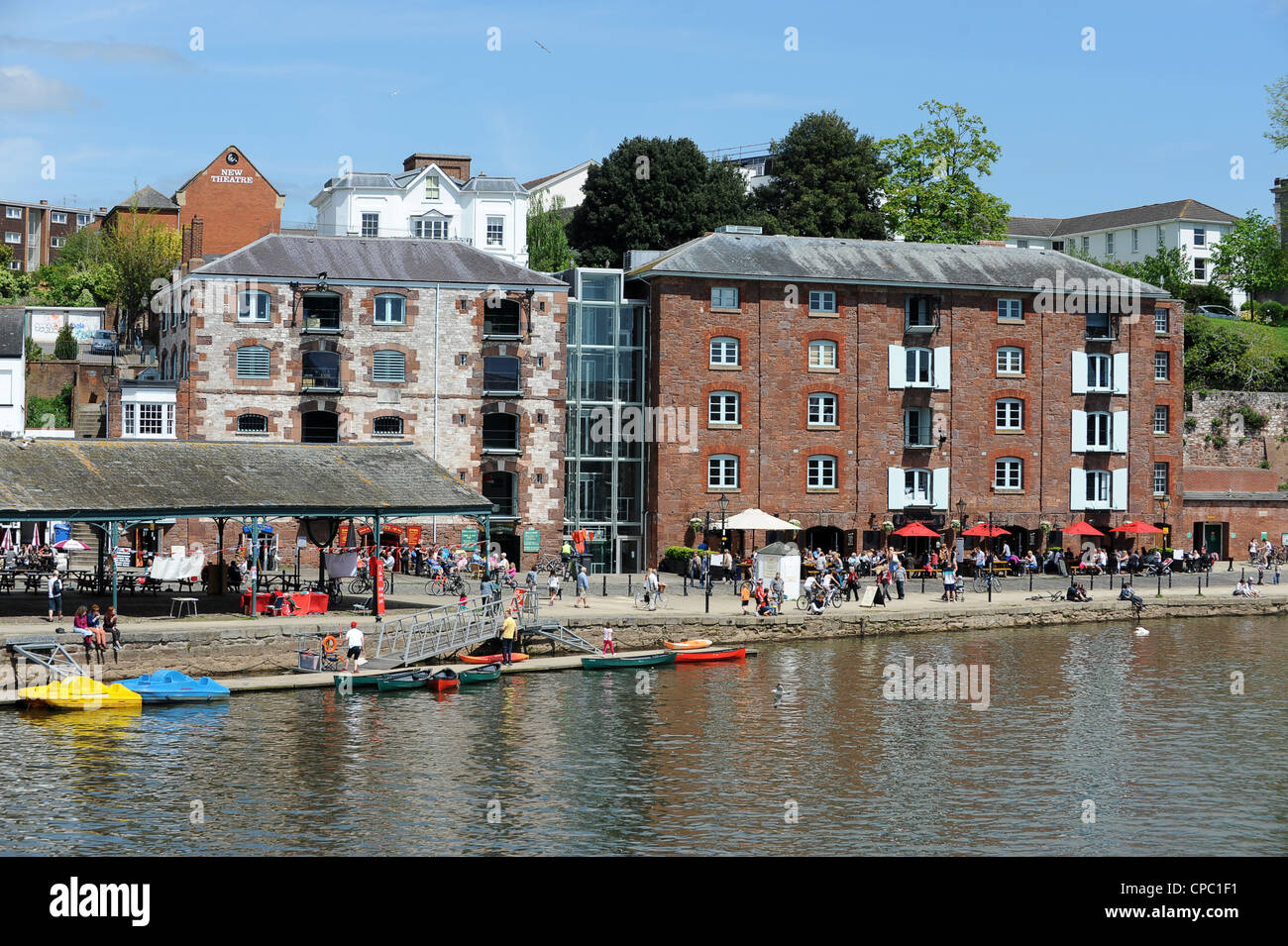 Exeter Quay, Exeter, Devon, UK Stock Photo Alamy