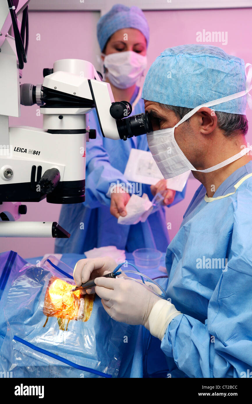 CATARACT, SURGERY Stock Photo Alamy