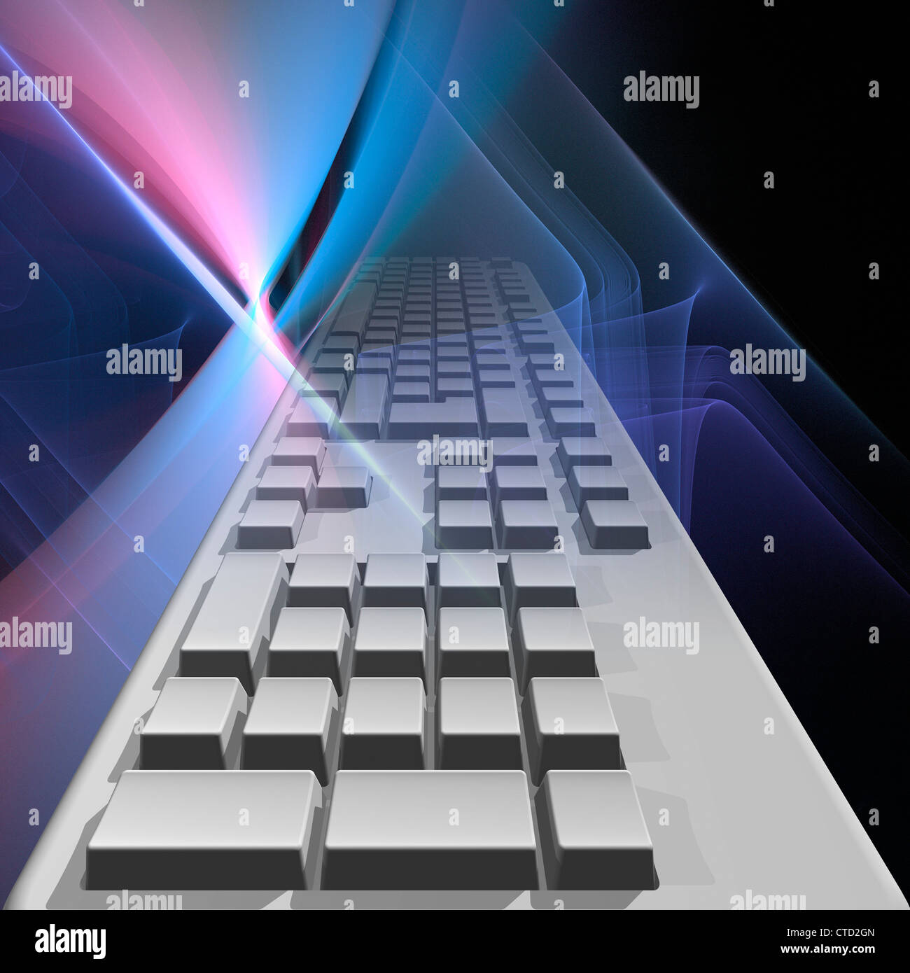 Computer keyboard artwork Stock Photo Alamy