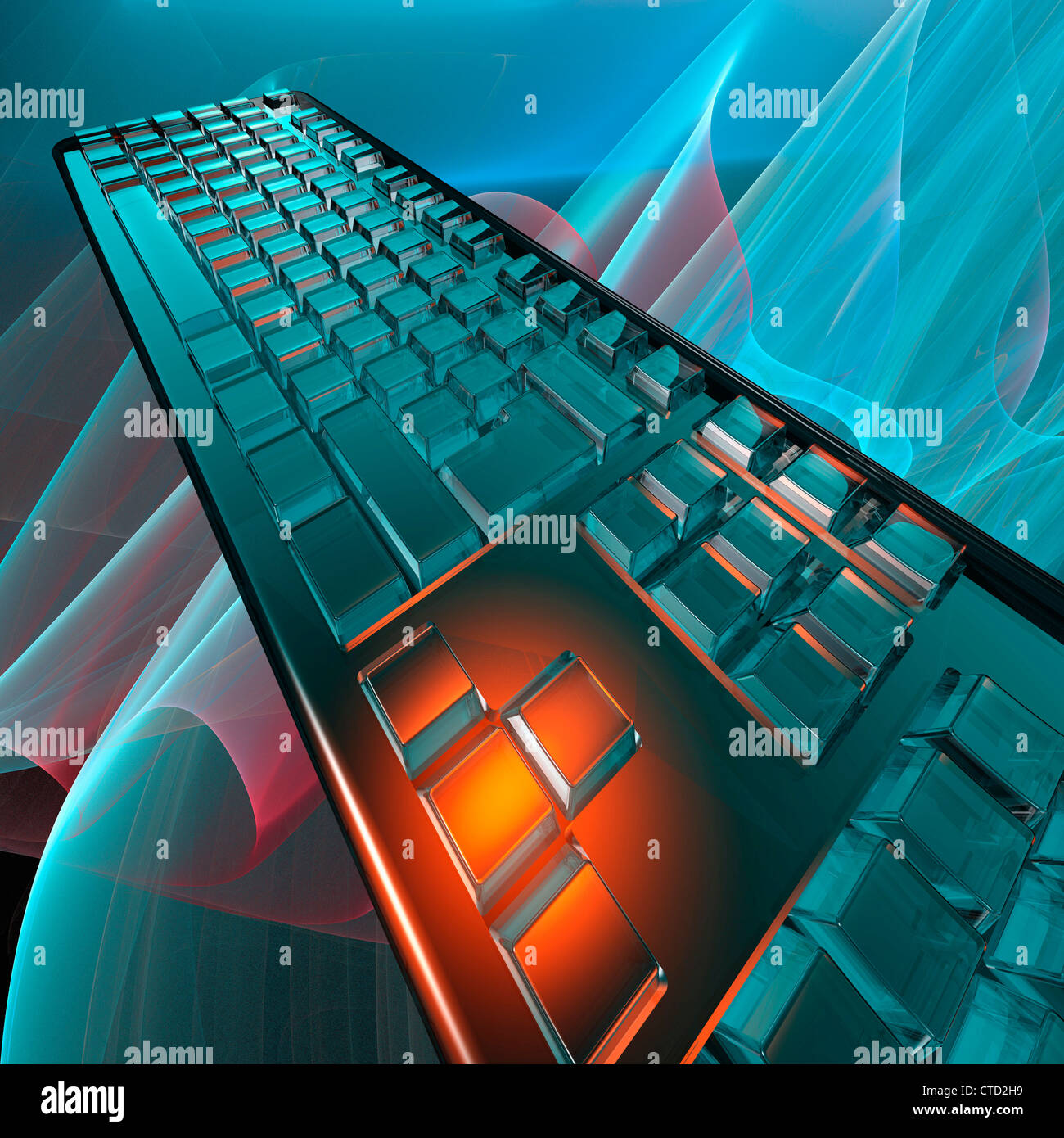 Computer keyboard artwork Stock Photo Alamy