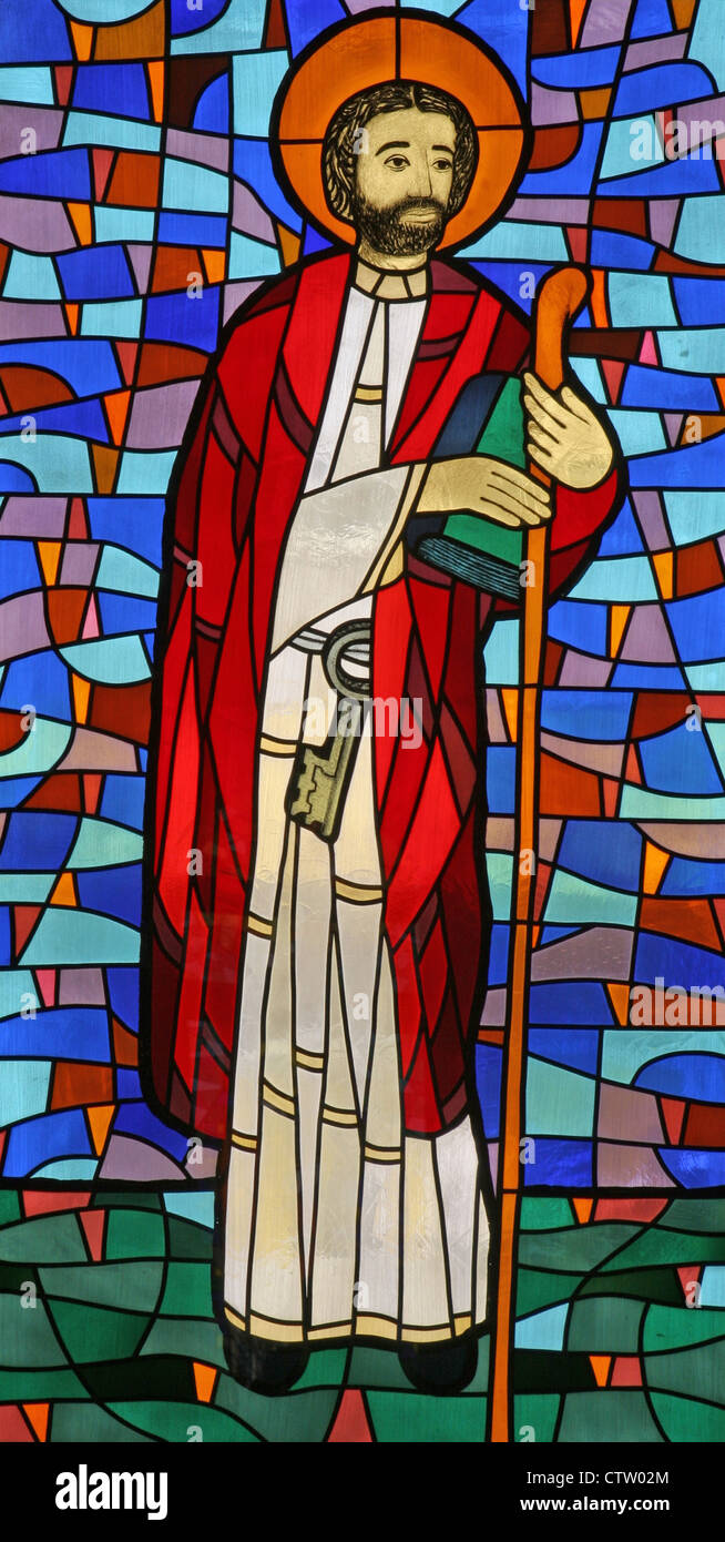 Saint peter apostle stained glass hires stock photography and images