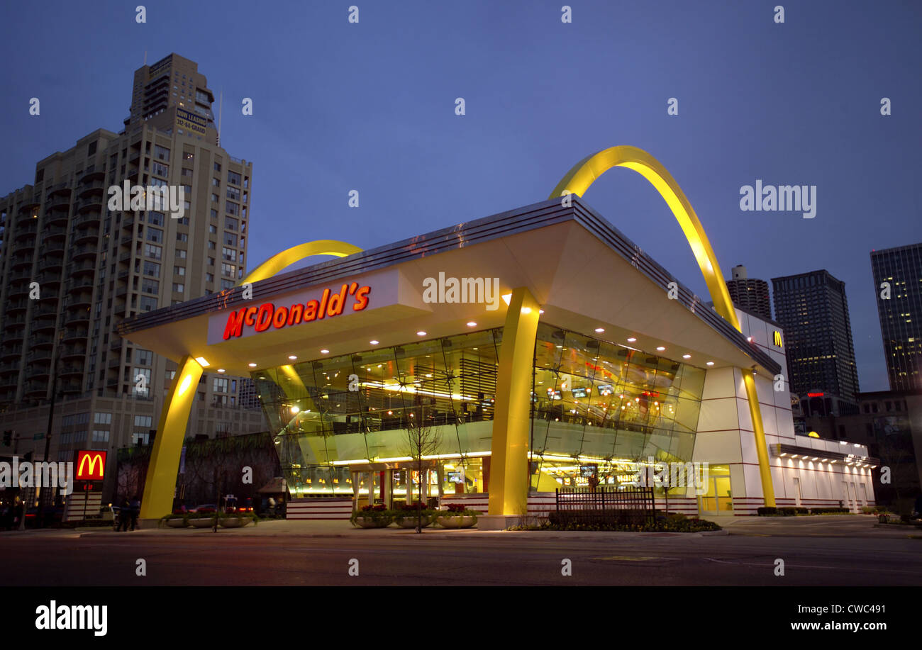 McDonald's restaurant flagship 50th anniversary restaurant in Chicago
