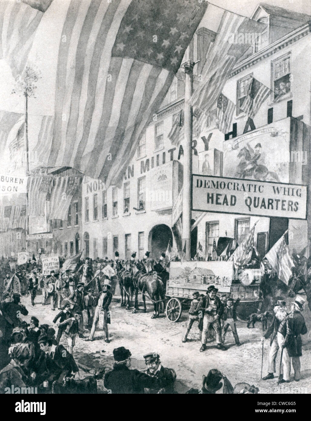 William Harrison campaign headquarters in Philadelphia. There is a