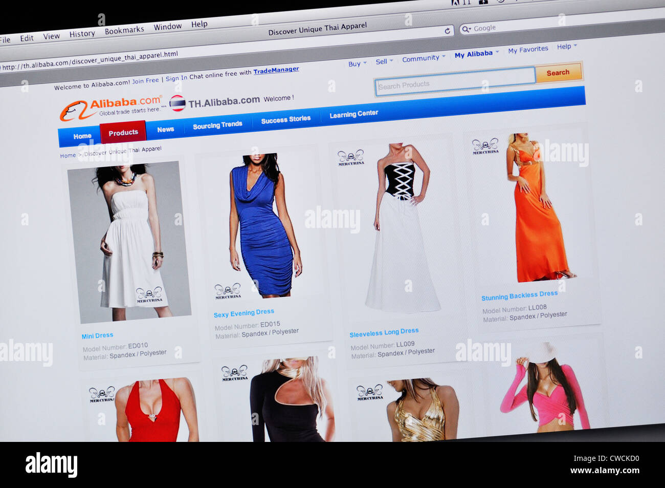 Alibaba wholesale shopping website Stock Photo Alamy