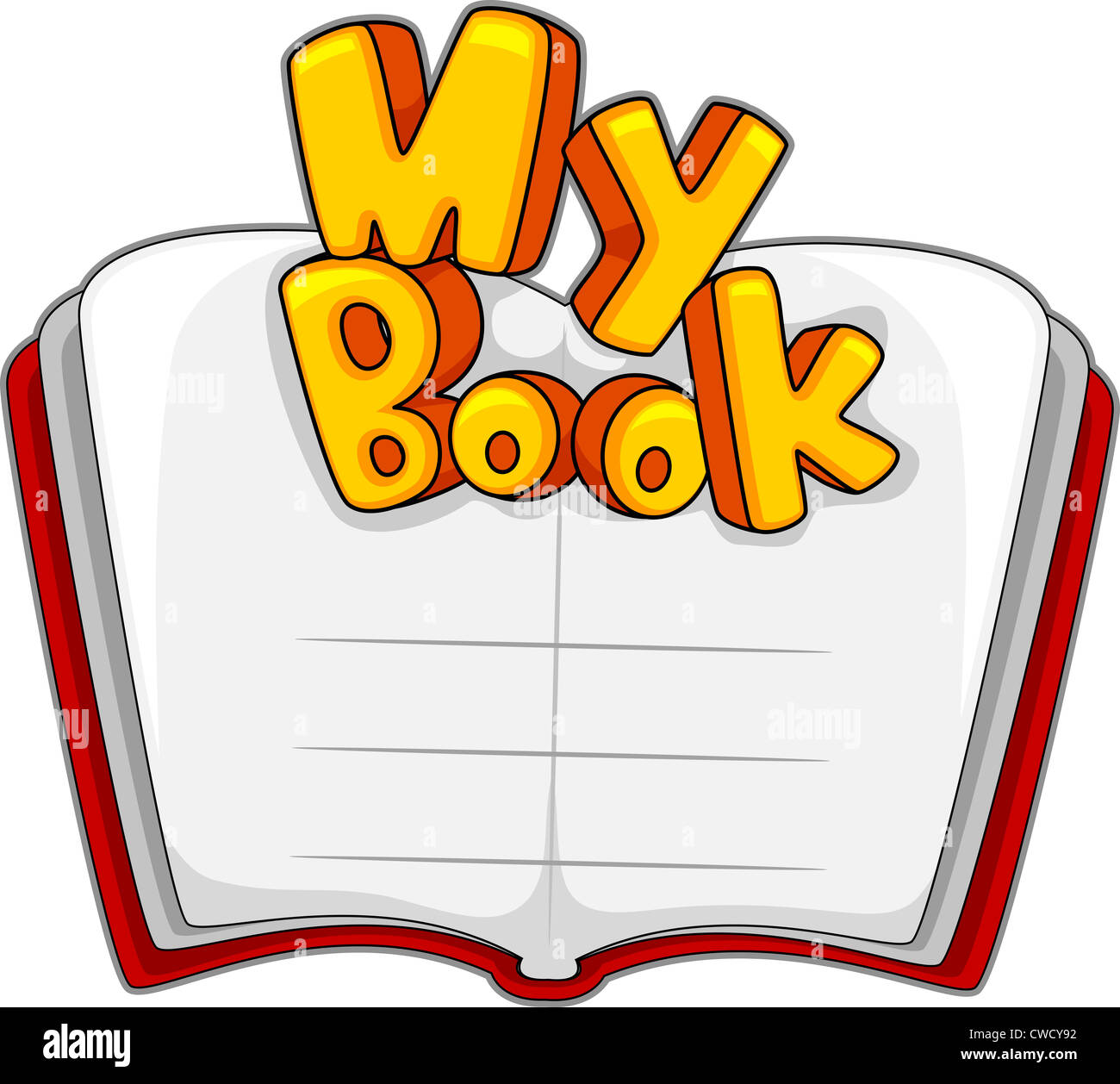 Illustration of a Customizable Book Name Plate Stock Photo Alamy
