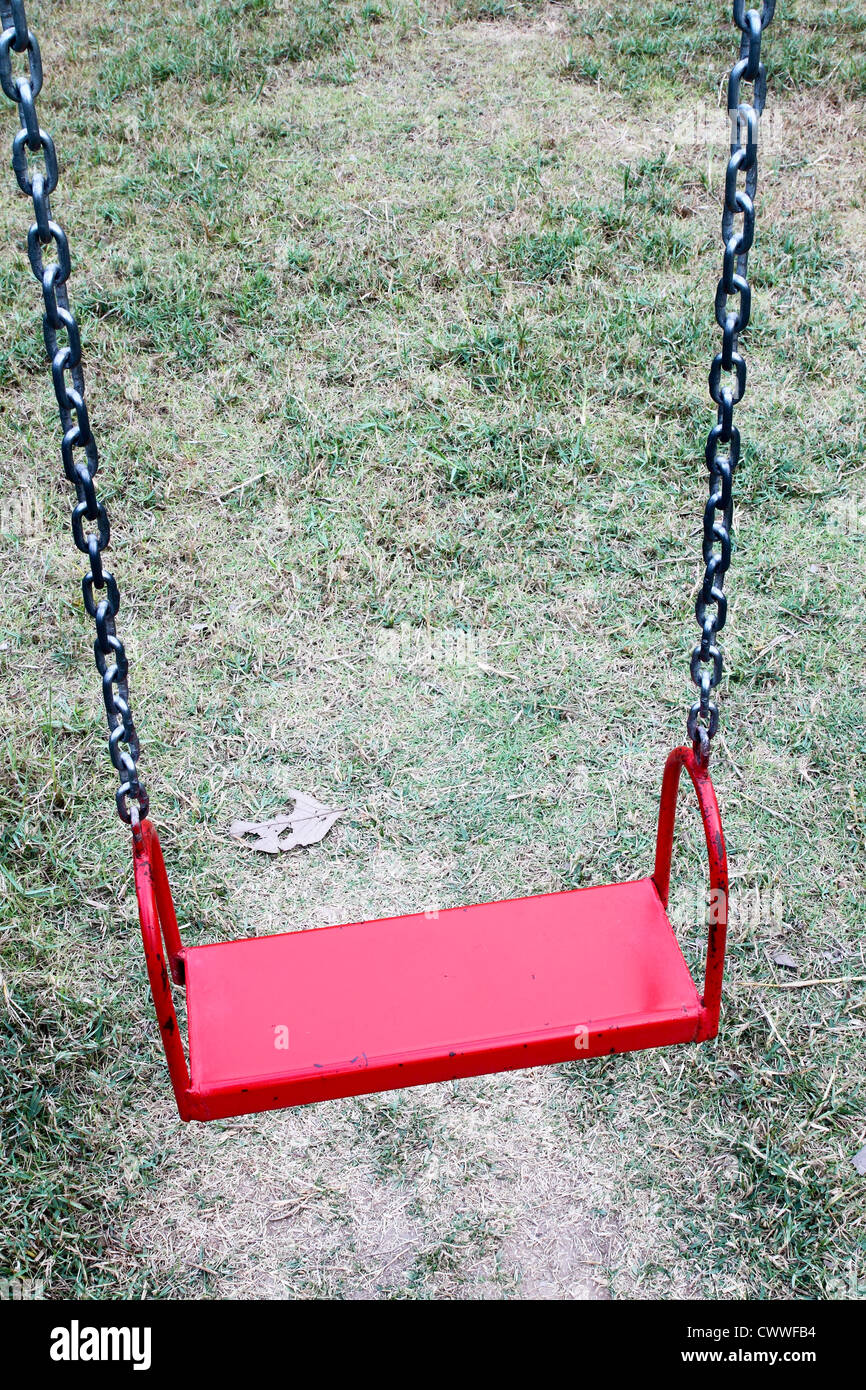 Old metal swing set hires stock photography and images Alamy