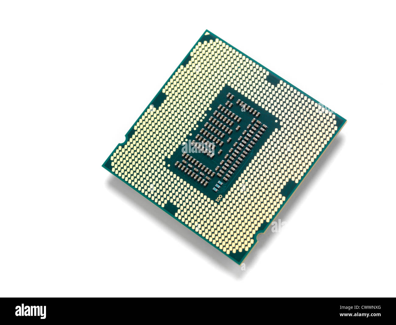 Intel i7 3770K processor with LGA 1155 CPU socket isolated
