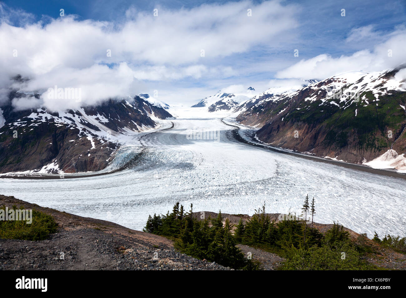 Salmon Glacier at Hyder Alaska Stock Photo Alamy
