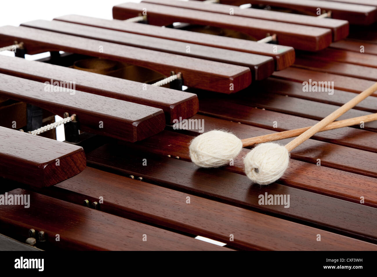 Marimba with mallets Stock Photo Alamy