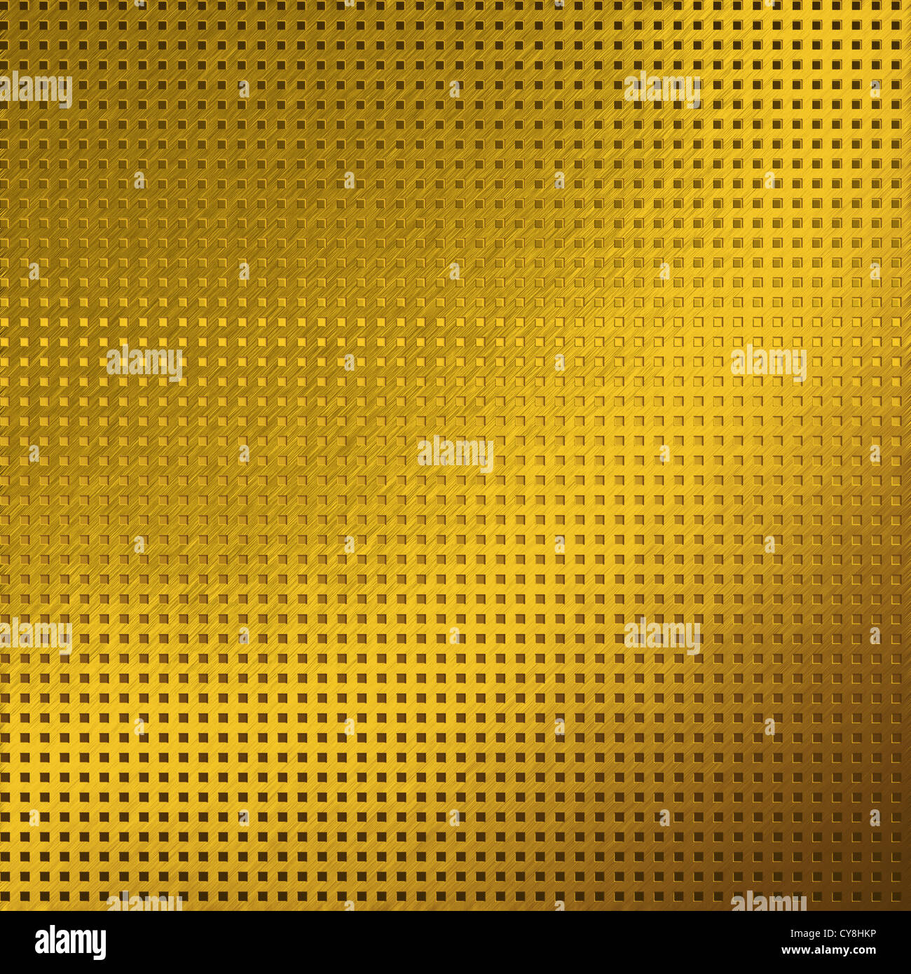 gold metal background texture grid pattern and lighting effect Stock