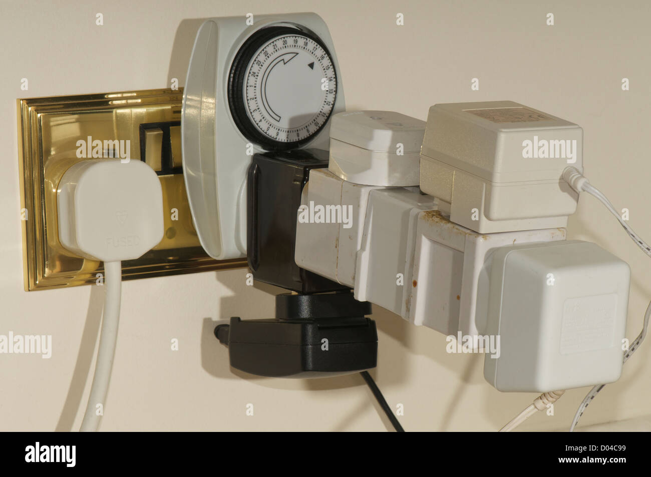 Electrical fire hazard Stock Photo Alamy