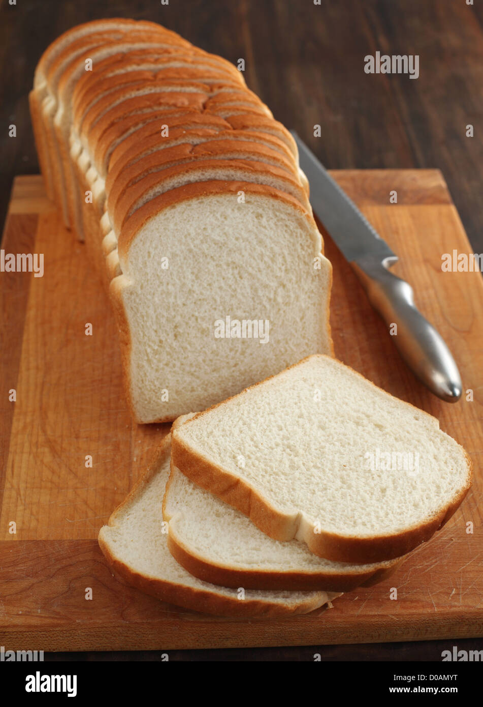Sliced white bread Stock Photo Alamy