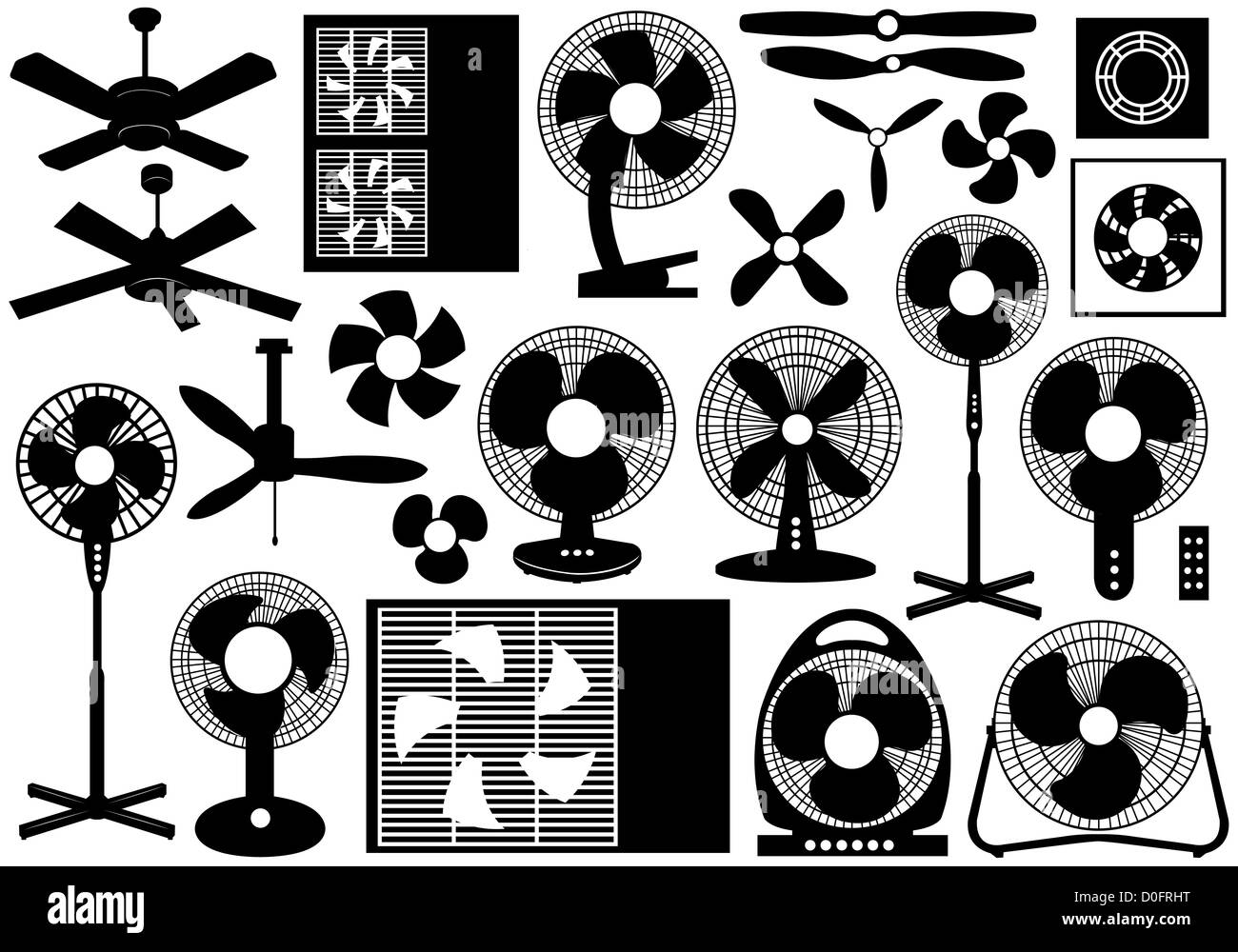 Different Ventilator Set Stock Photo Alamy