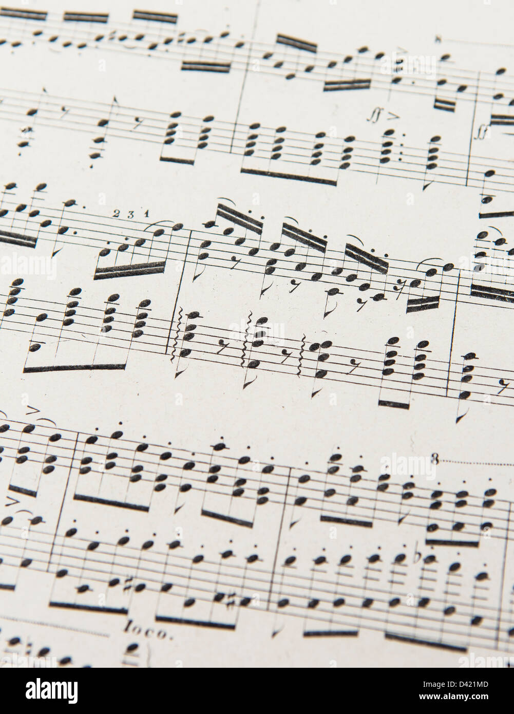 music notation Stock Photo Alamy