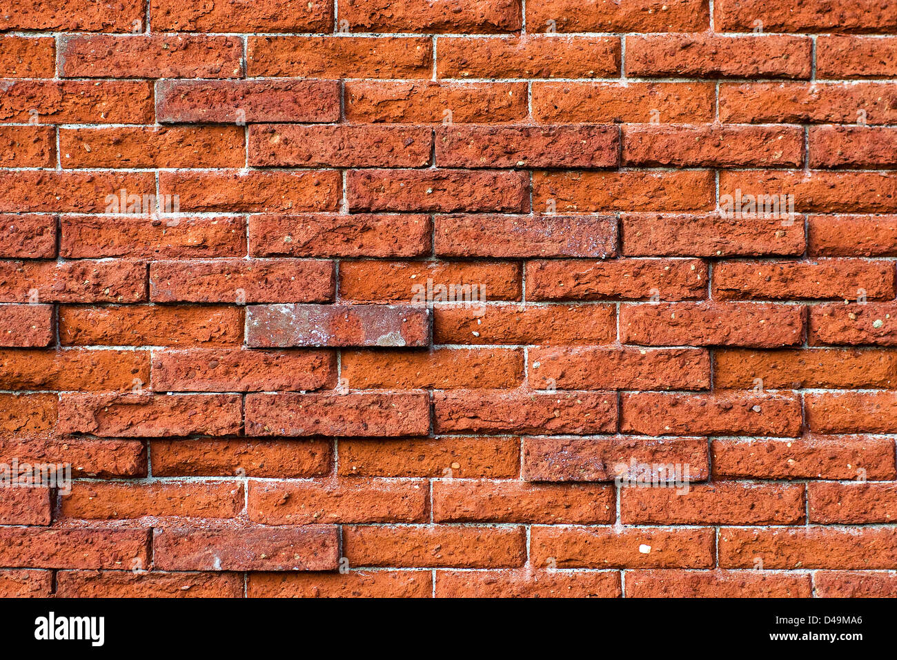 Uneven Brick Wall Stock Photo Alamy