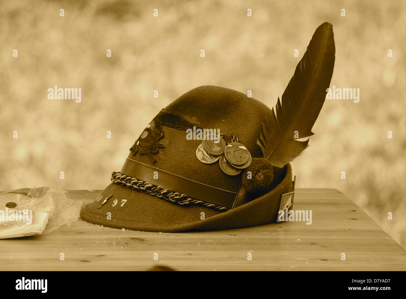 Military hat feather hires stock photography and images Alamy
