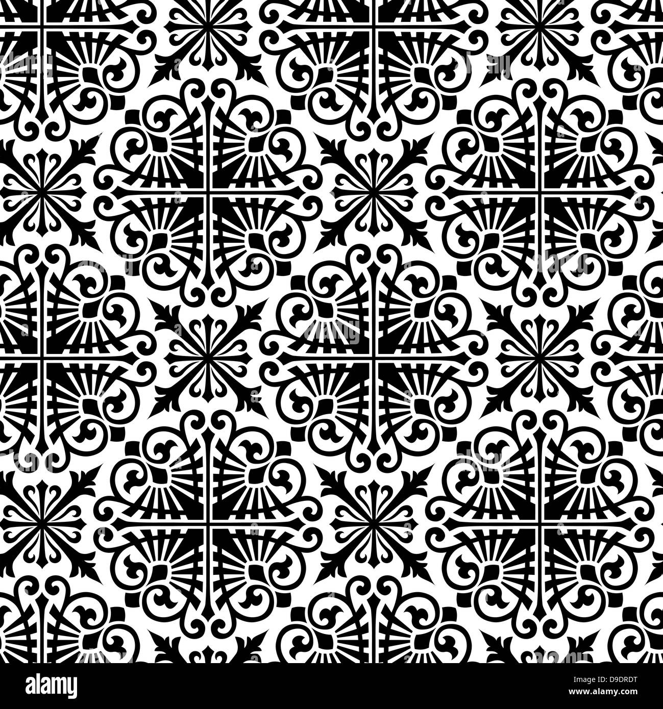 Silk damask Black and White Stock Photos & Images Alamy