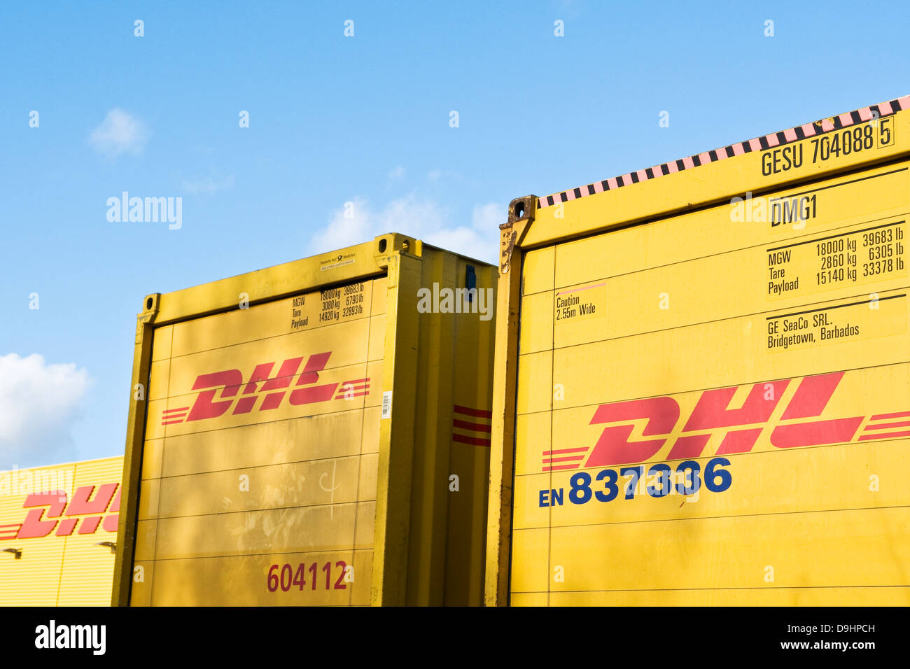 DHL container Stock Photo Alamy