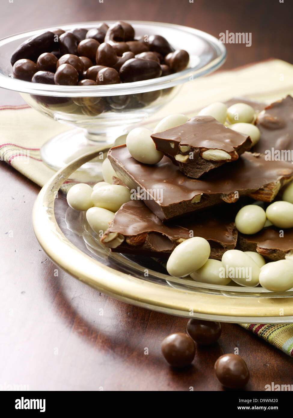 White chocolate and milk chocolate hires stock photography and images