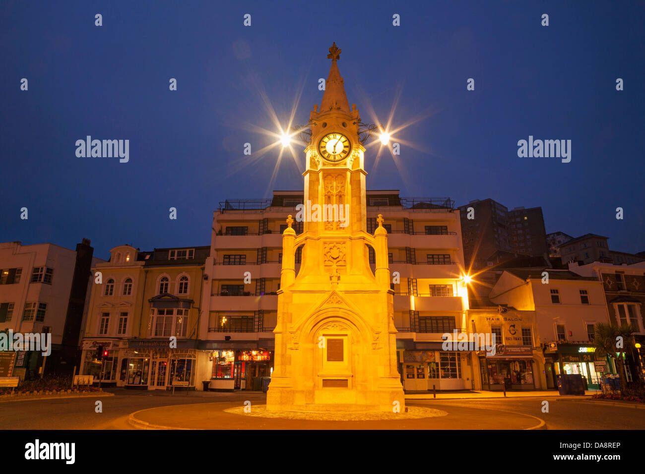 England, Devon, Torquay, The Clock Tower Stock Photo Alamy
