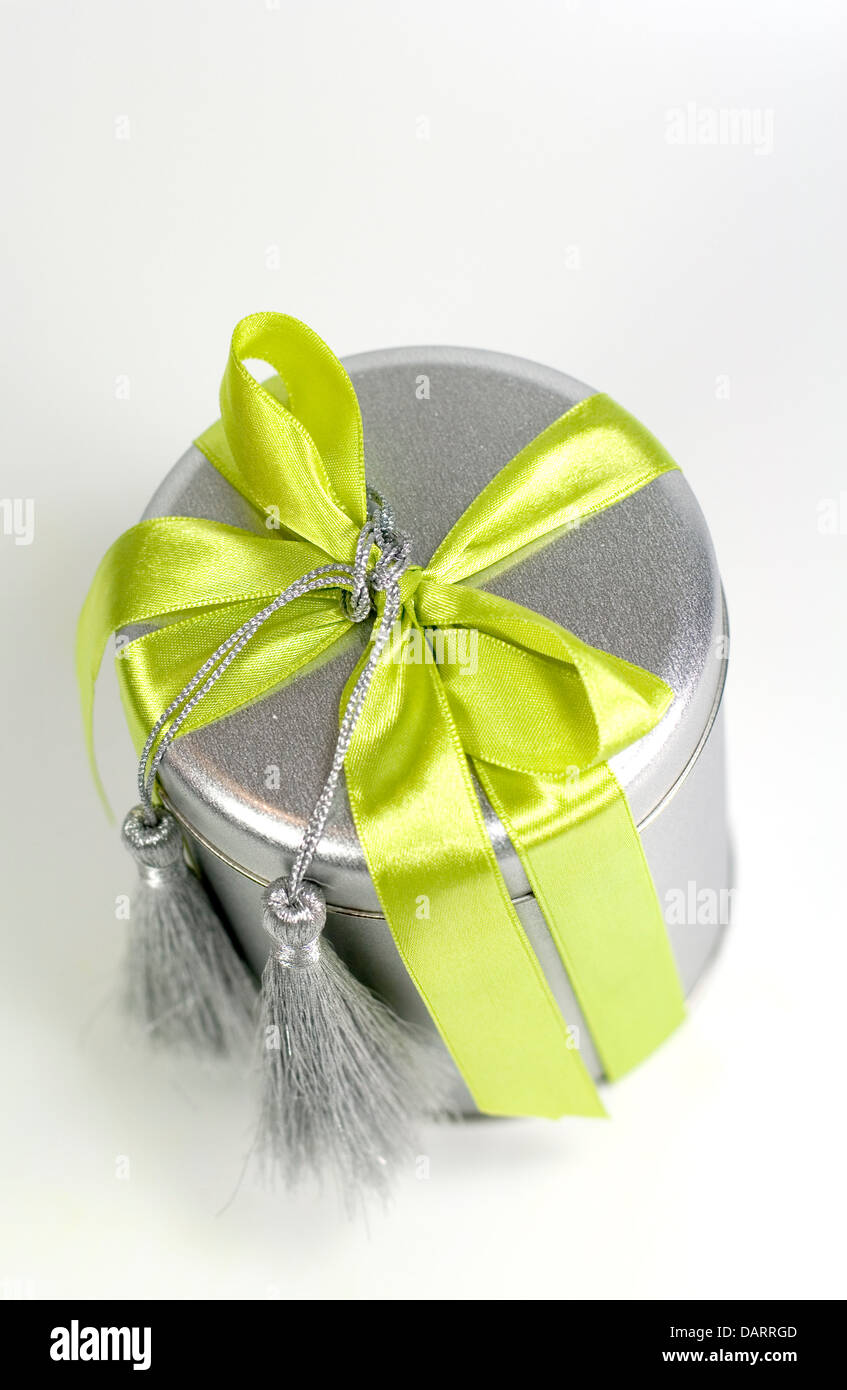 metal gift box Stock Photo Alamy