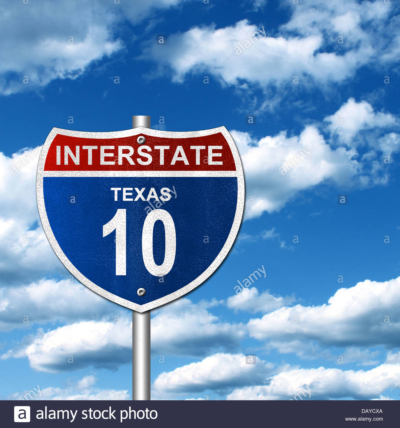 Houston Texas Road Sign Stock Photos & Houston Texas Road Sign Stock
