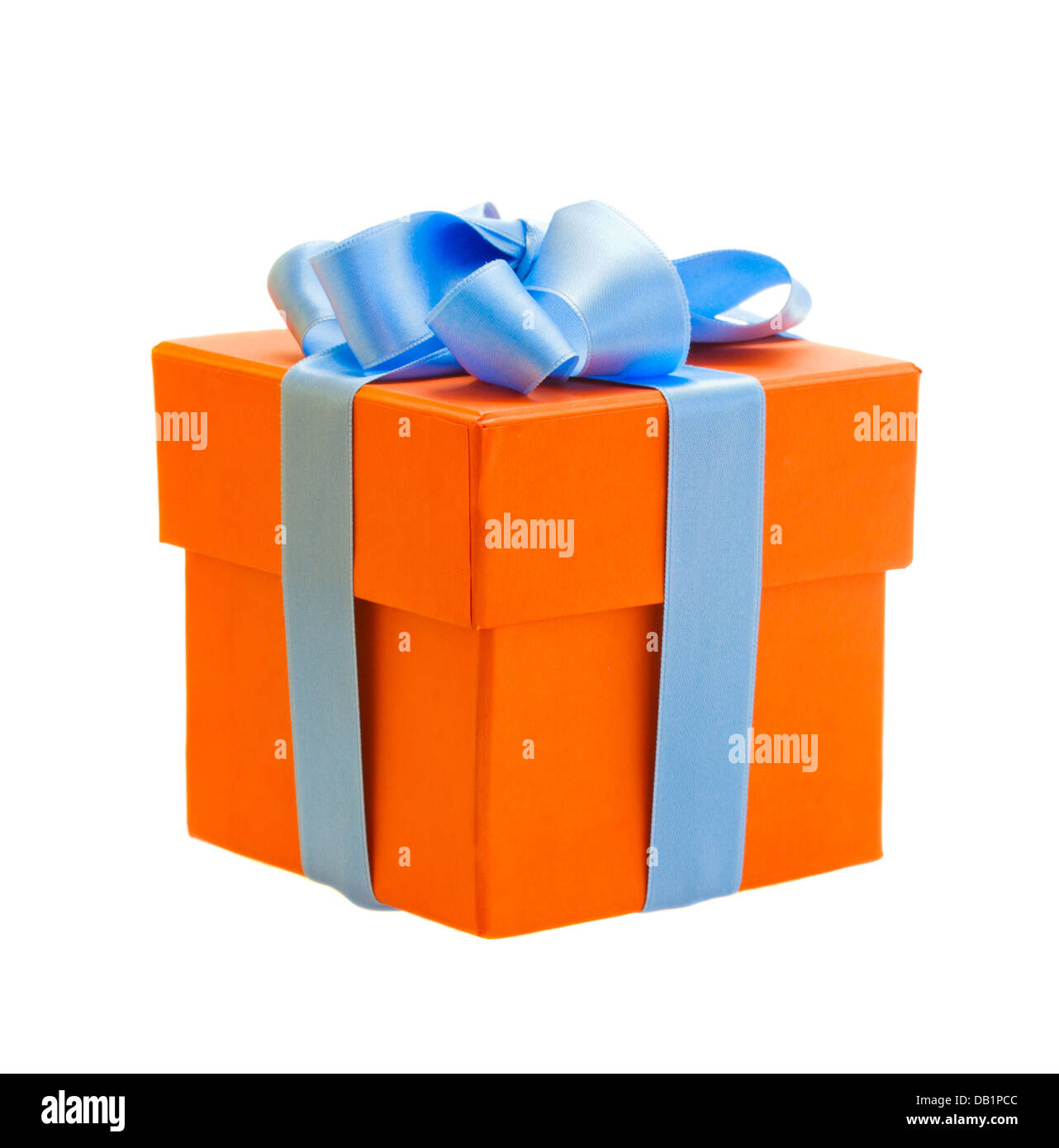 orange gift box Stock Photo Alamy