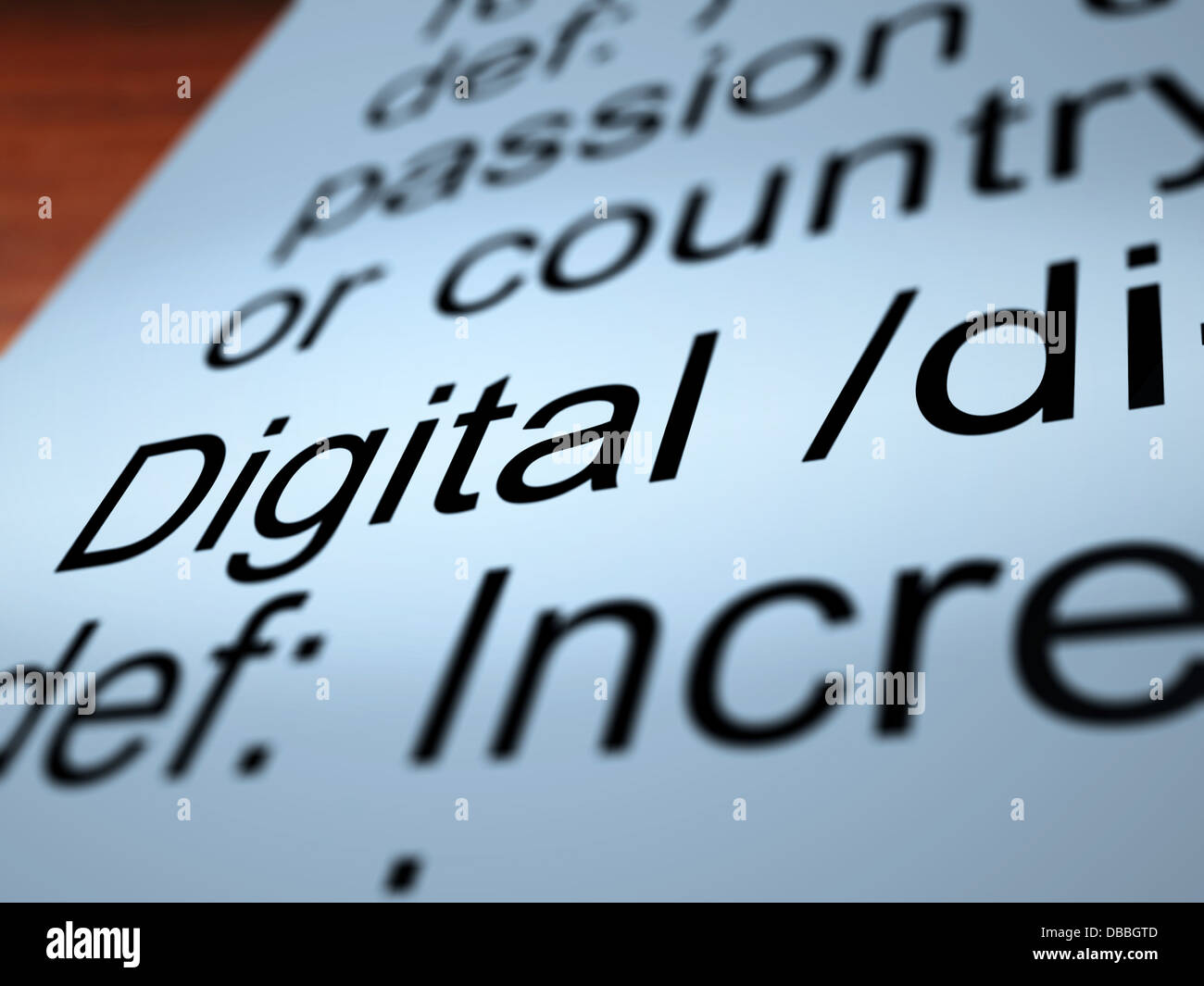 Digital Definition Closeup Showing Binary Values Stock Photo Alamy