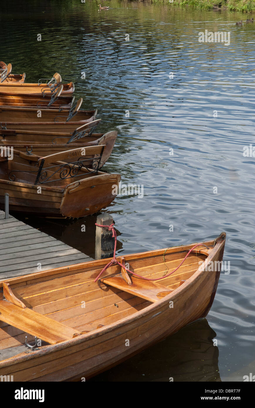 Rowing Boats at Dedham Stock Photo Alamy