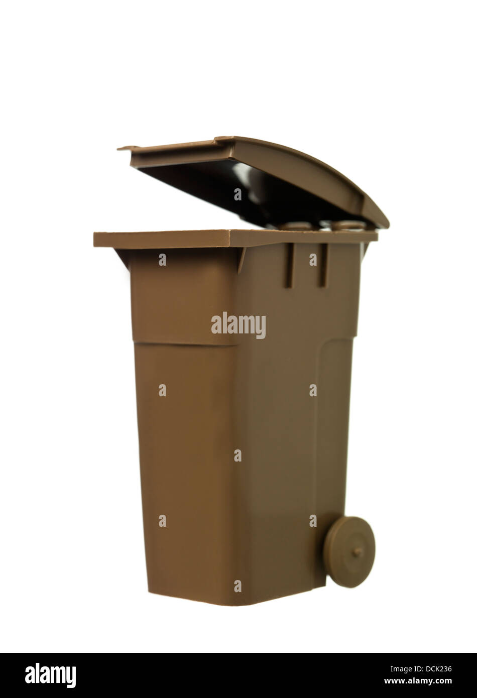 Brown Recycling Bin Stock Photo Alamy