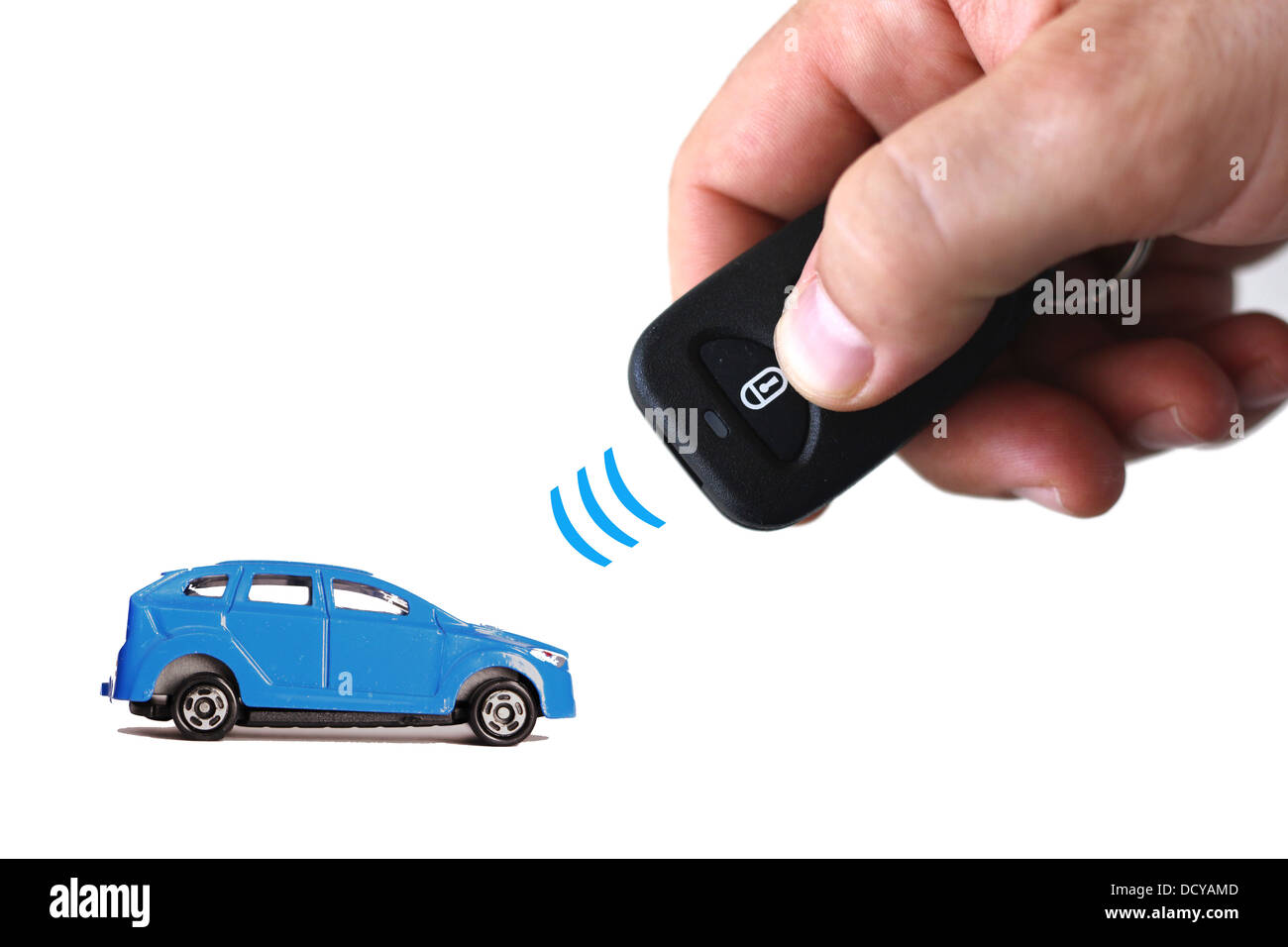 Autonomous car remote control Stock Photo Alamy