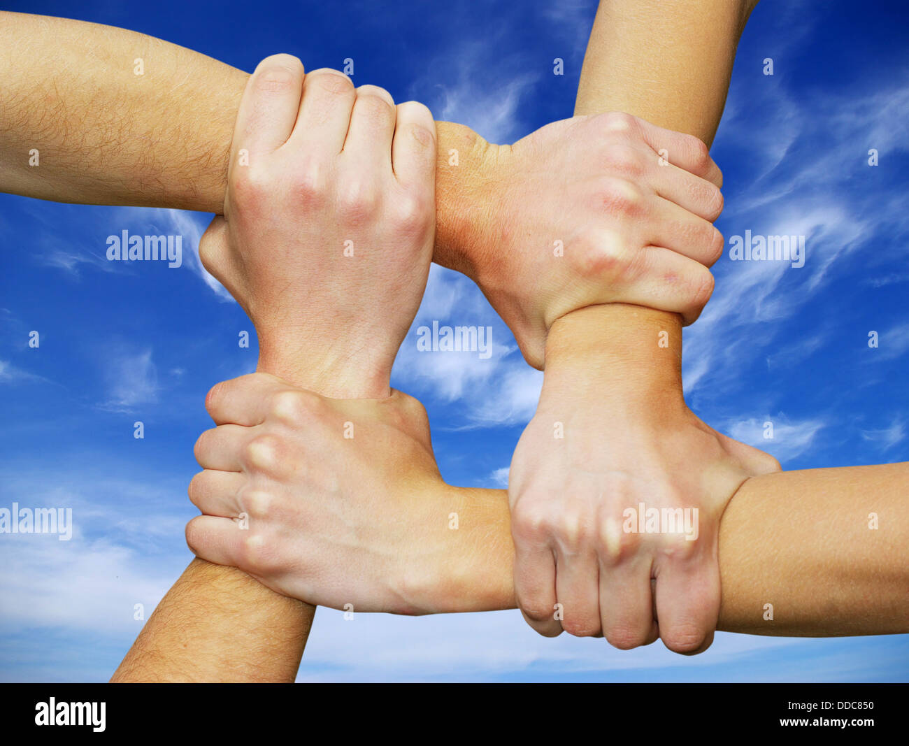 With arms linked together hires stock photography and images Alamy