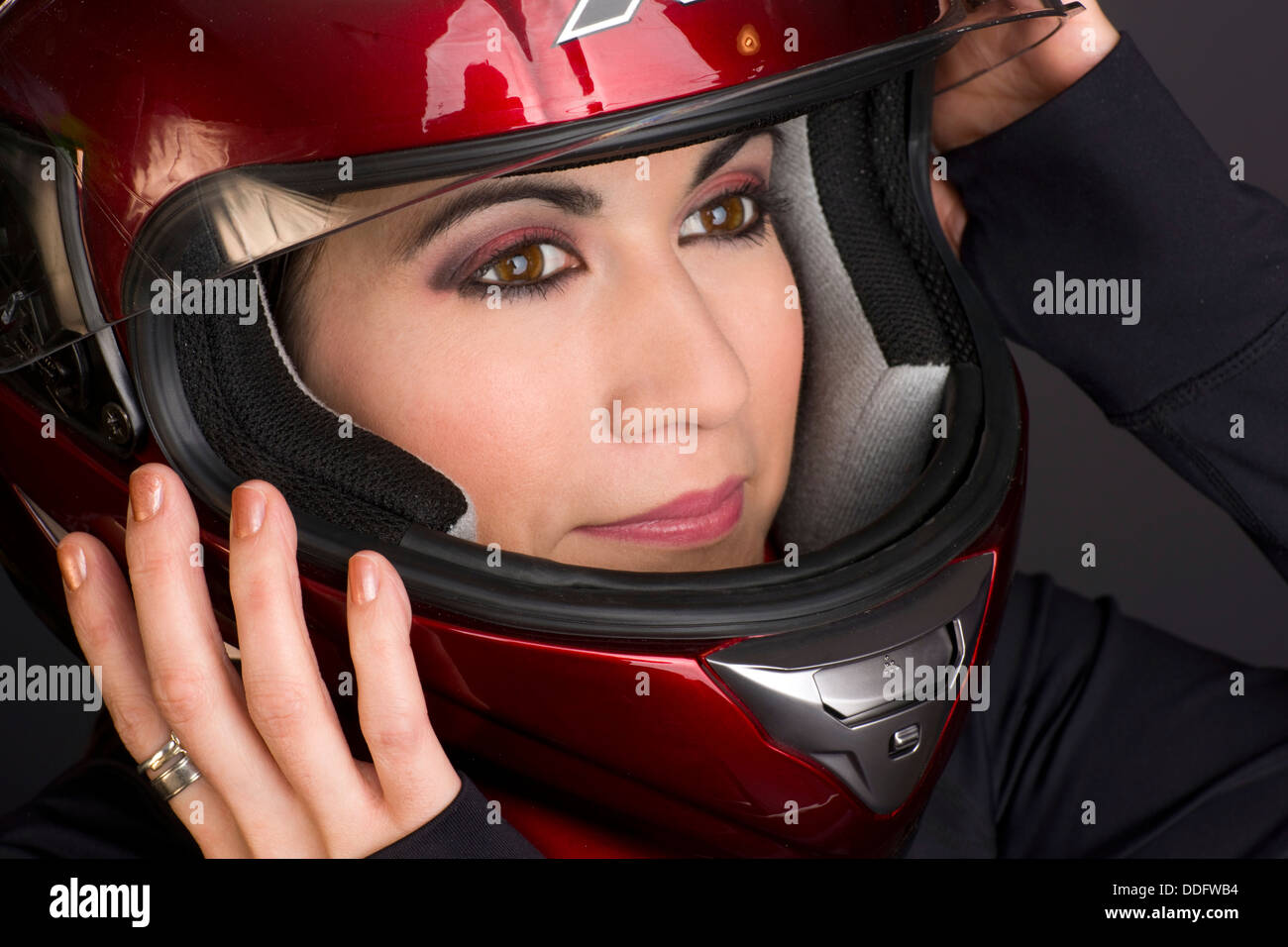 Harley Riders With Full Face Helmets