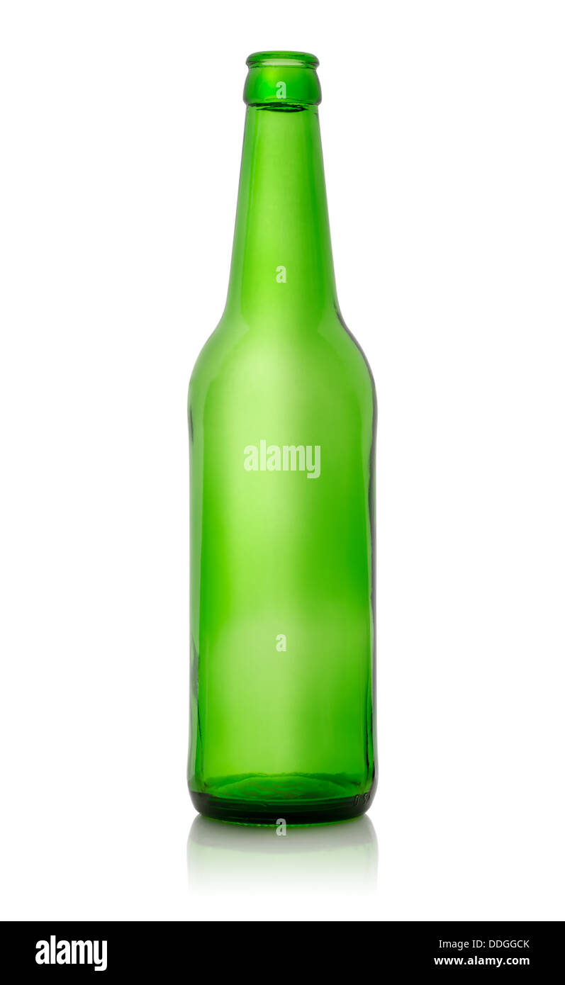 Green empty bottle Stock Photo Alamy