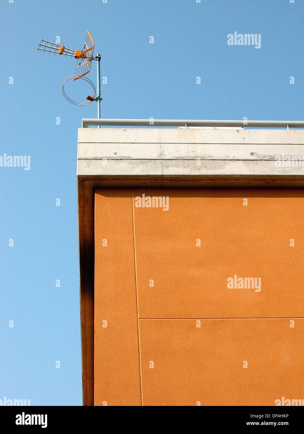 Roof with antenna Stock Photo Alamy