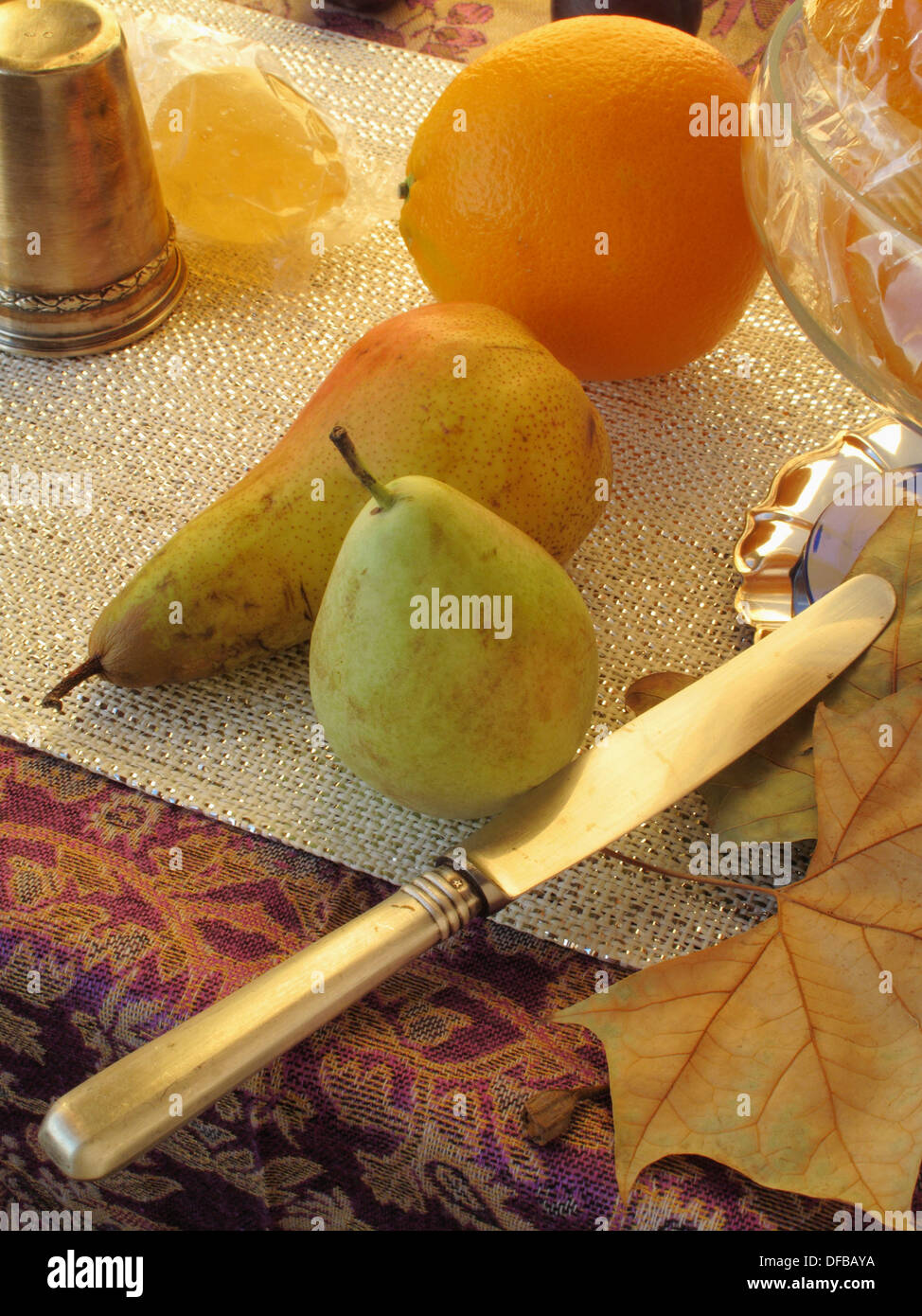 Fresh fruit and fruit glazed Stock Photo Alamy