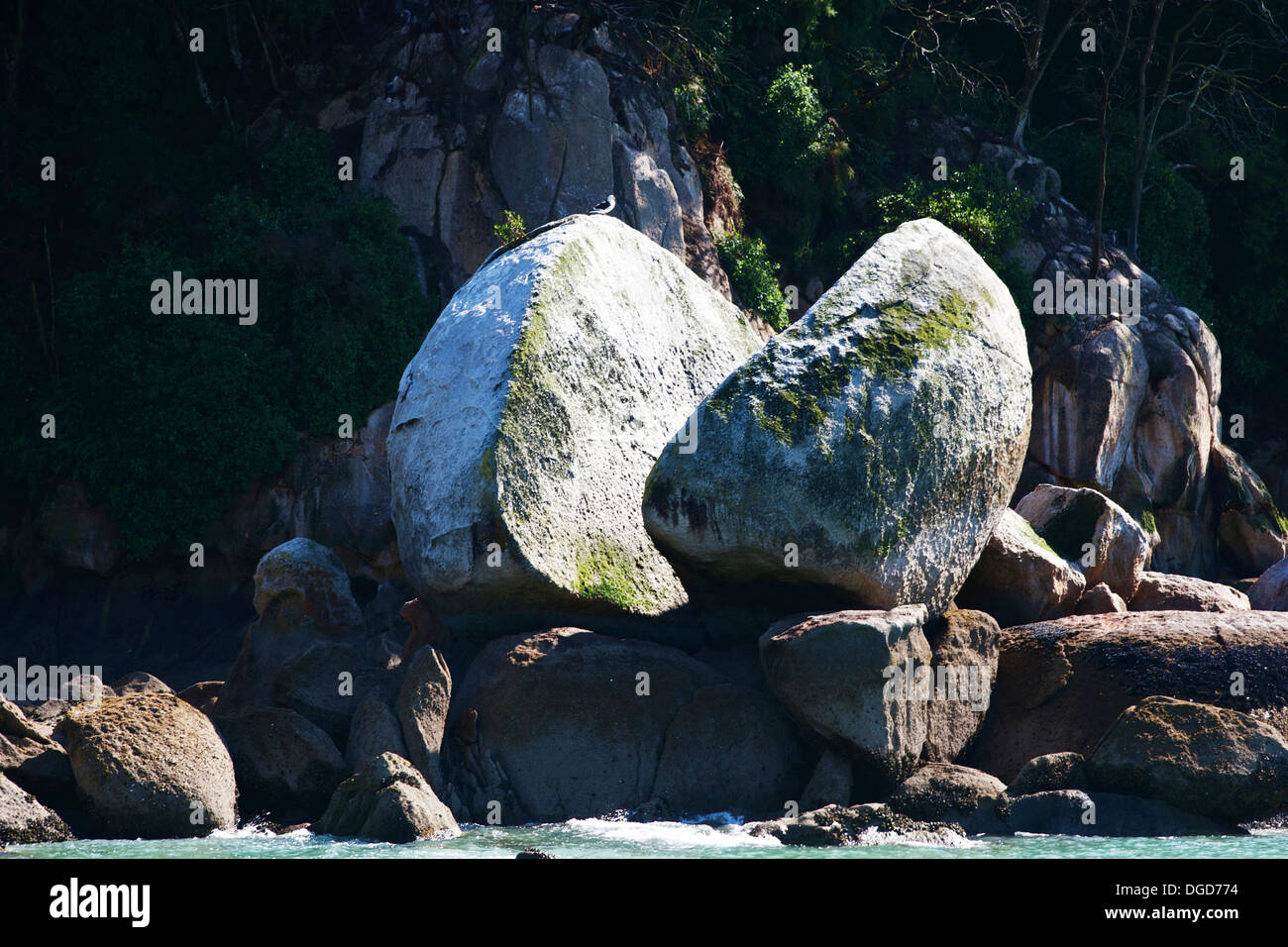Split Apple Rock Stock Photo Alamy