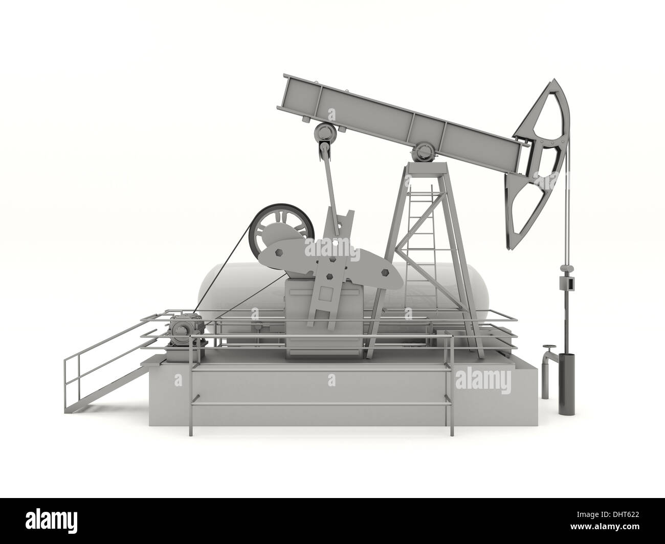 Pumpjack isolated Stock Photo Alamy