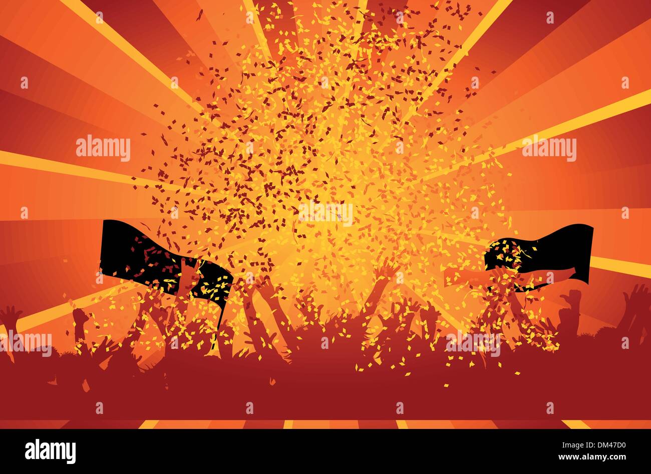 Cheering vector vectors hires stock photography and images Alamy