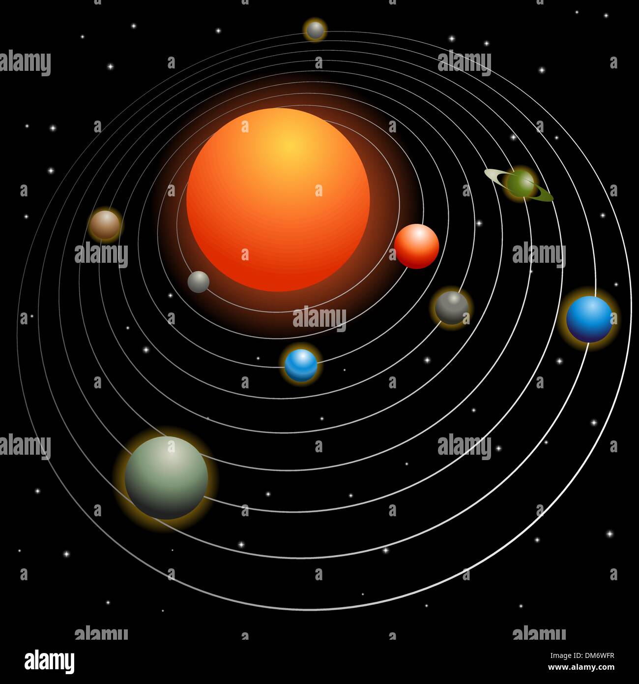 Solar system Stock Vector Images Alamy
